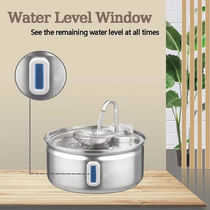  Stainless Steel Smart Pet Auto Water Fountain (3.2L)