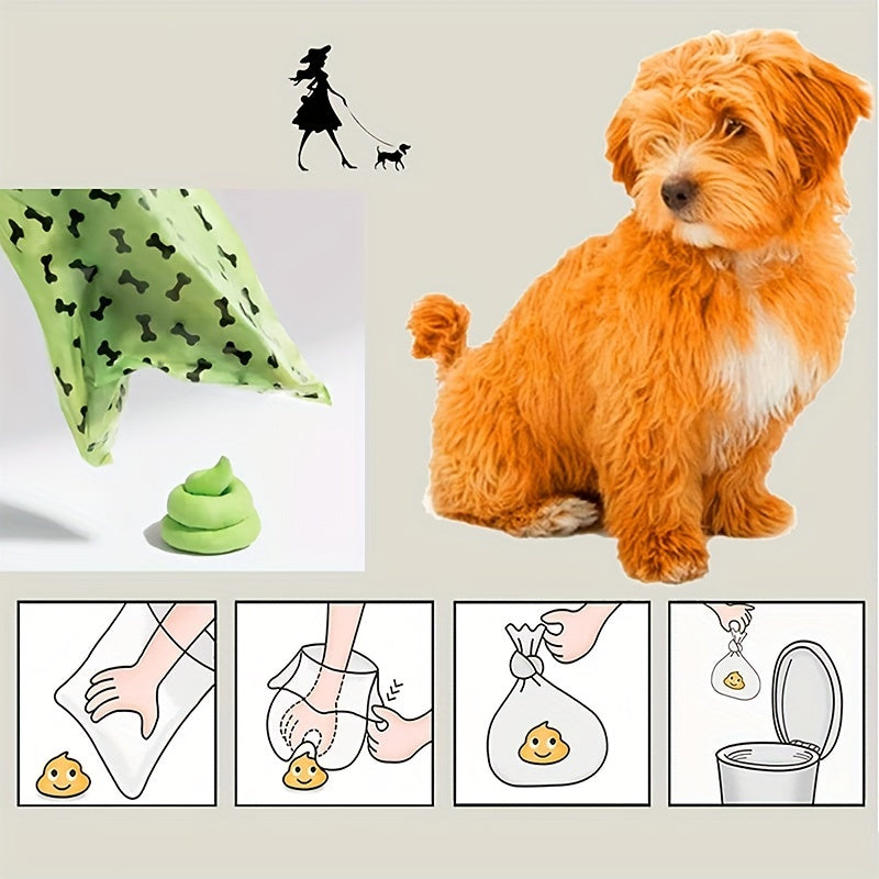 Biodegradable Pet Litter Bags with Dog Poop Bag Dispenser