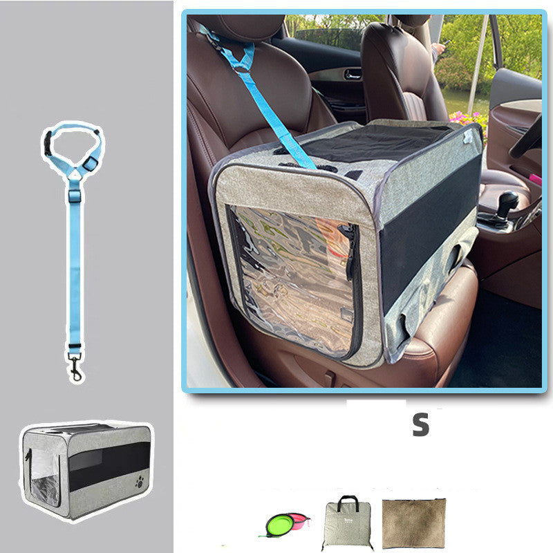 Pet Travel Carrier with Locking Safety Zippers