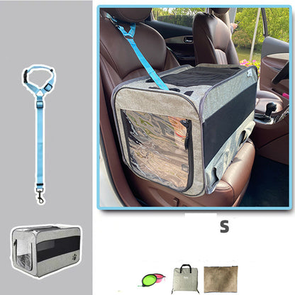 Pet Travel Carrier with Locking Safety Zippers