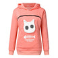  Hoodie Sweatshirt with Cat Pet Pocket 