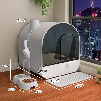 Toilet Cat Litter Box Closed Type 