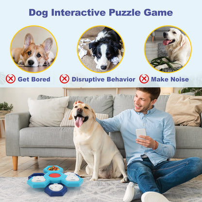 4 Layers Slow Feeder Pet Puzzle Bowl