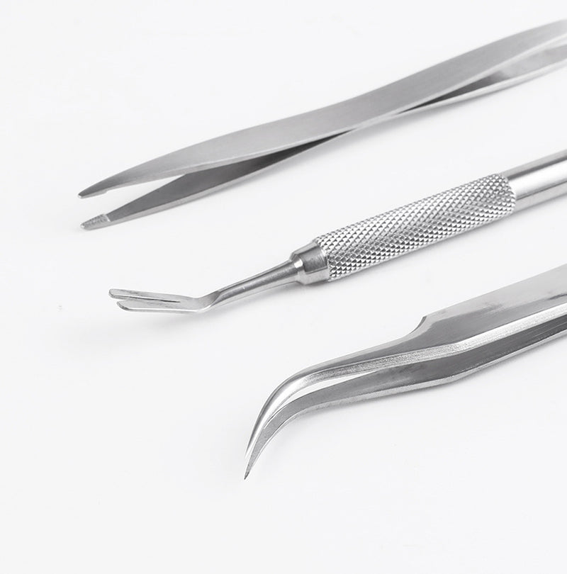 Stainless Steel 3-Piece Set Pet Tick Tool