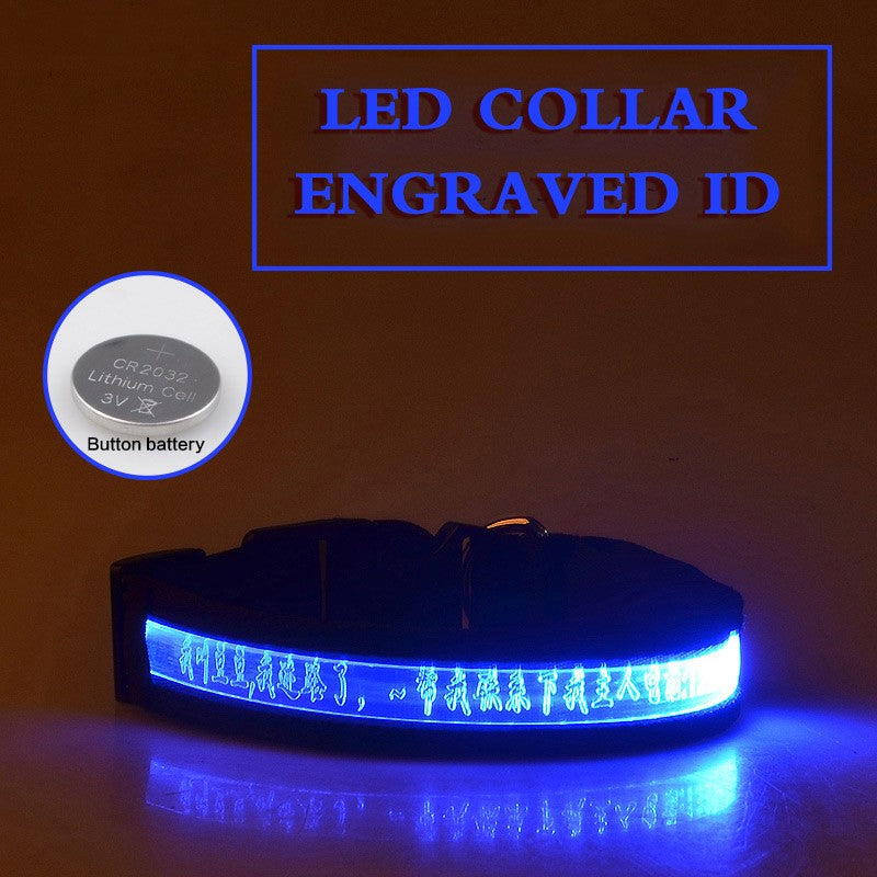 Personalized Pet Glow Collar 