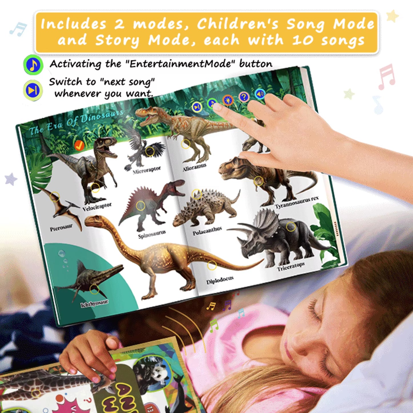 Montessori English Audio Book Preschool Learning Activity Book 