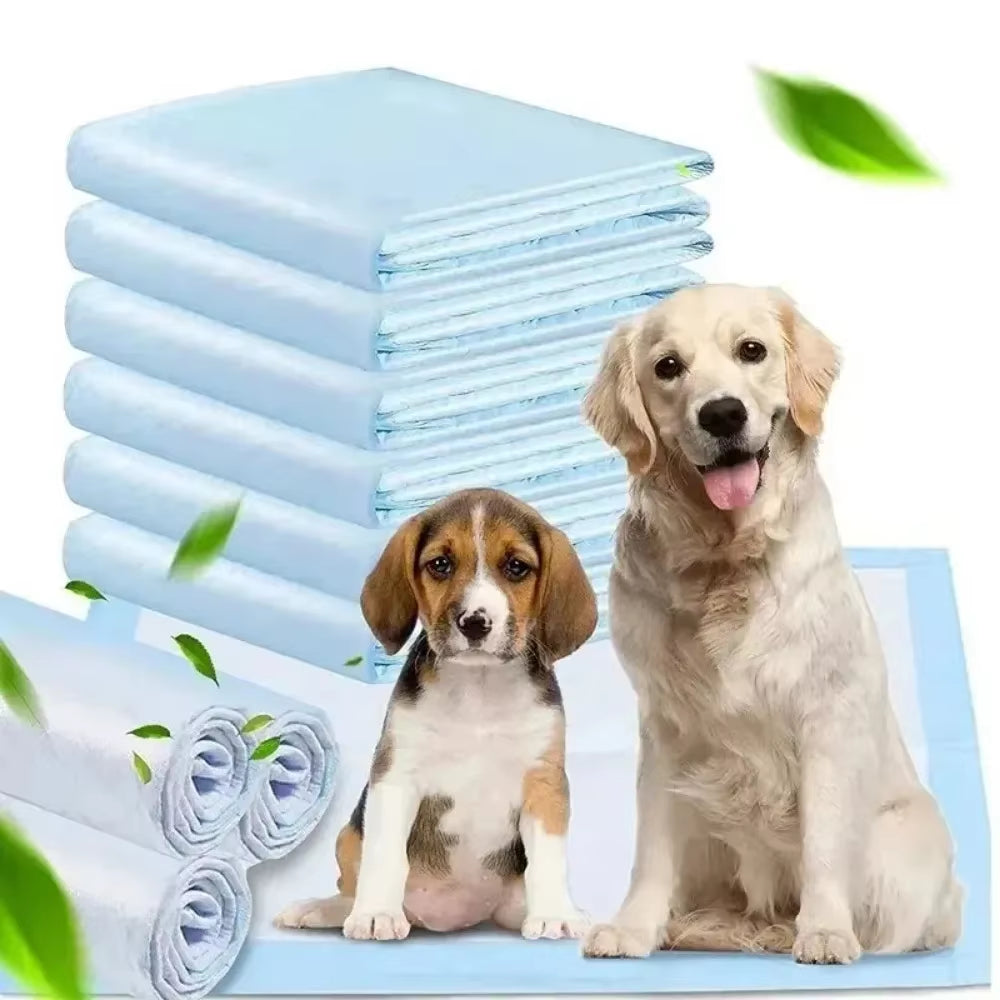 20/40/50/100Pcs Dog Disposable Urine Pads, Dog Diapers High Absorbent Pet Cage Pads Puppy Potty Training Pads