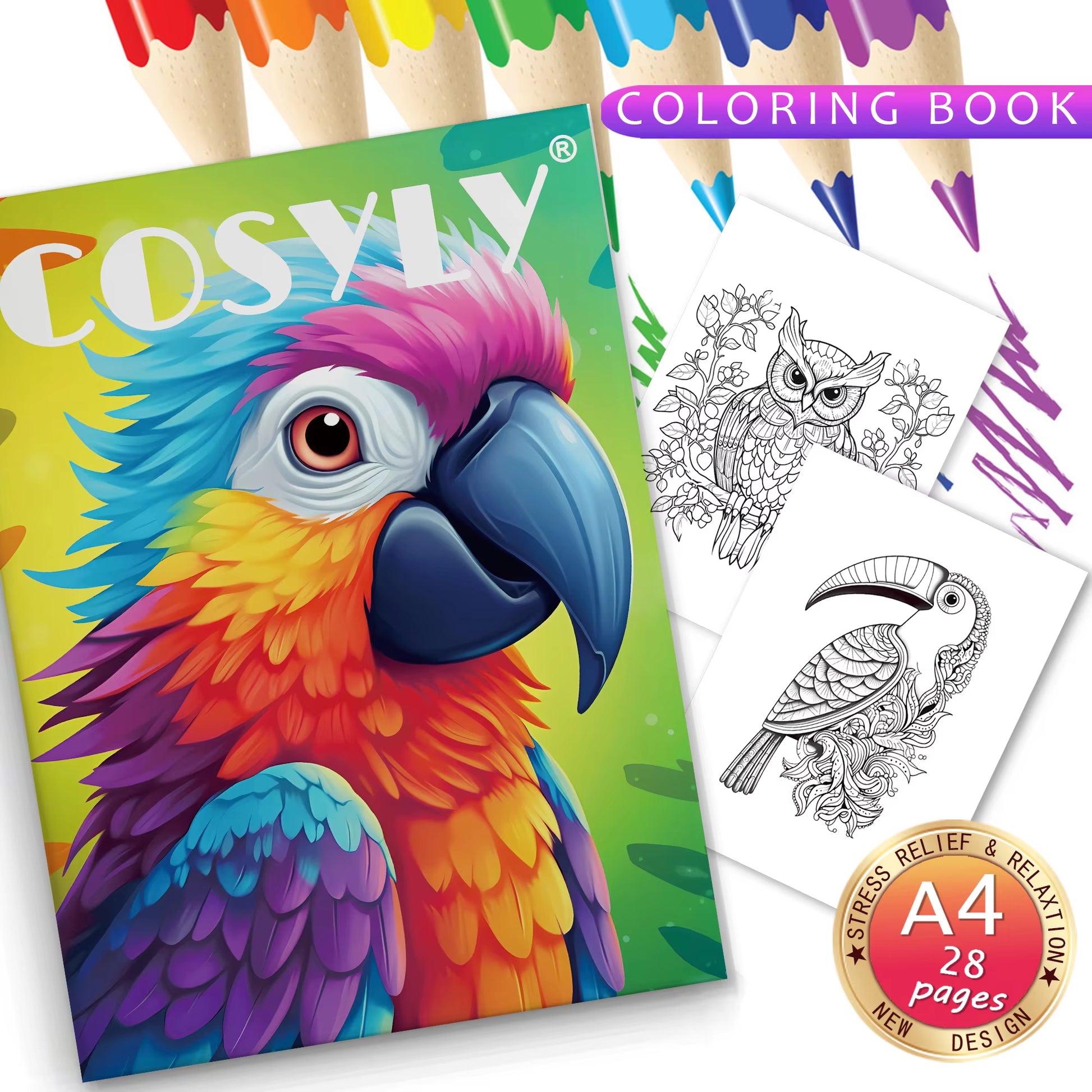 Animal Character Coloring Book