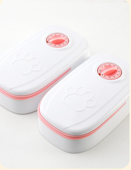 Stainless Steel Bowl Automatic Pet Food Dispenser