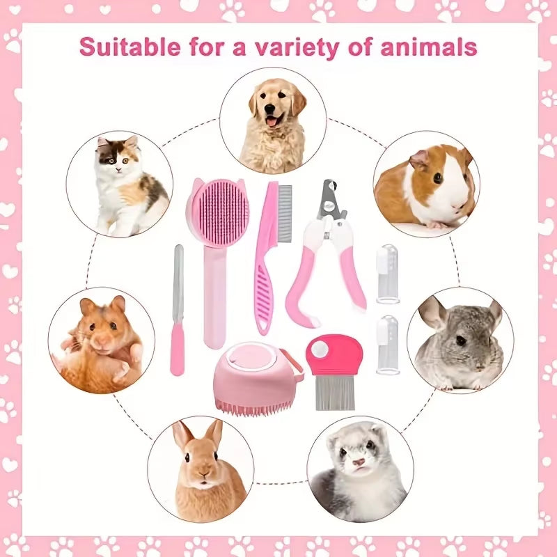 8Pcs Pet Grooming Kit