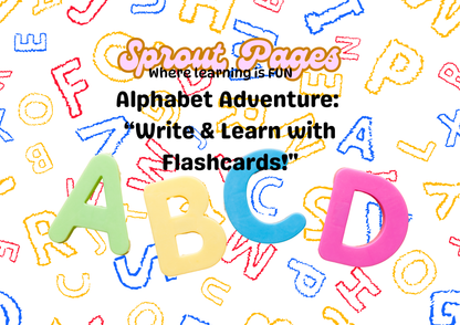 Downloadable Learning ALPHABET Bundle (Flashcards, Poster, Coloring Booklet)